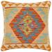 Rustic Connolly Turkish Hand-Woven Kilim Pillow - 19'' x 19''