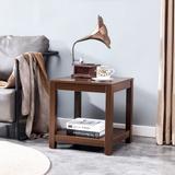 Side Table , 2-Tier Small Space End Table ,Modern Night Stand, Sofa table, Side Table with Storage Shelve