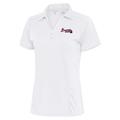 Women's Antigua White Atlanta Braves Logo Tribute Polo