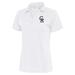 Women's Antigua White Colorado Rockies Logo Tribute Polo