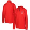 Youth Stitches Red Los Angeles Angels Team Raglan Quarter-Zip Jacket