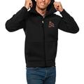 Men's Antigua Black Arizona Coyotes Protect Full-Zip Hoodie