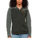 Women's Antigua Steel/Charcoal Minnesota Wild Protect Full-Zip Hoodie