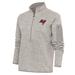 Women's Antigua Oatmeal Tampa Bay Buccaneers Team Logo Fortune Half-Zip Pullover Jacket