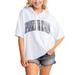 Women's Gameday Couture White Pitt Panthers Flowy Lightweight Short Sleeve Hooded Top
