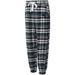 Women's Concepts Sport Black Carolina Panthers Mainstay Flannel Pants