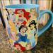 Disney Dining | Disney Princess Ariel Bell Snow White Jasmine Aurora Cinderella Blue Coffee Mug | Color: Blue/White | Size: Os