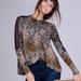 Free People Tops | Free People New World Nouveau Tunic | Color: Black/Tan | Size: L