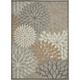 Black/Brown 120 x 84 x 1 in Area Rug - Winston Porter Imranul Floral Power Loomed Area Rug in Brown/Black/White | 120 H x 84 W x 1 D in | Wayfair