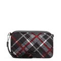 Vera Bradley Damen Performance Twill RFID-Schutz Umhängetasche, Plaid Paris