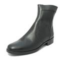 Scimitar Mens Real Leather Zipped Chelsea Ankle Boots Inside Zip Size 6 Black