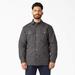 Dickies Men's Water Repellent Fleece-Lined Duck Shirt Jacket - Slate Gray Size 4Xl (TJ212)