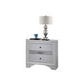 GalaxyHomeFurnishings Matrix Night Stand Black Wood in White | 24 H x 24 W x 16.5 D in | Wayfair Matrix Night stand White