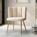 Side Chair - Willa Arlo™ Interiors Yorba 23.6" W Velvet Side Chair w/ Tufted Back Velvet in Brown | 29.5 H x 23.6 W x 20.9 D in | Wayfair