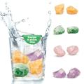 250g Wassersteine Mischung Gesunder Schlaf | Heilsteine Set fürs Trinkwasser | Echte Kristalle: Fluorit, Amethyst, Orangencalcit, Rosenquarz