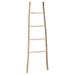 Union Rustic Teak Blanket Ladder Wood/Solid Wood in Brown | 63 H x 20 W x 2 D in | Wayfair 54C56E38BD0941509F2488204AFFB874