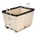 Steele Canvas Basket Canvas Small Carry Basket - 3 Bu Metal/Fabric in White | Wayfair 903CNATLBLKW