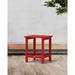 POLYWOOD® South Beach 26" Counter Outdoor Side Table Plastic in Red | 26 H x 15 W x 19 D in | Wayfair SBT26SR