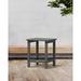 POLYWOOD® South Beach 26" Counter Outdoor Side Table Plastic in Gray | 26 H x 15 W x 19 D in | Wayfair SBT26GY