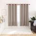 The Twillery Co.® Riey 100 Percent Blackout Faux Linen Curtains Polyester in Brown | 72 H x 52 W in | Wayfair 4BEFA81520A547CB8E032D64EA1E3F6A