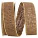 The Holiday Aisle® Burlap Wired Edge-Gold Edge Ribbon Fabric in Brown | 1.38 H x 360 W x 7 D in | Wayfair 26E5DC8F47C44E69ABB900DFDE5E46BF