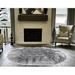 Gray 90 x 66 x 3 in Area Rug - Everly Quinn Mar Vista Solid Color Machine Woven Faux Sheepskin Area Rug in Sheepskin/Faux Fur | Wayfair