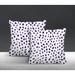 Everly Quinn Indoor/Outdoor Animal Print Square Throw Cushion Polyester/Polyfill blend in Indigo | 17 H x 17 W x 4.5 D in | Wayfair