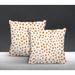 Everly Quinn Indoor/Outdoor Animal Print Square Throw Cushion Polyester/Polyfill blend in Orange | 19 H x 19 W x 5.25 D in | Wayfair