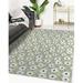 White 36 x 24 x 0.08 in Area Rug - GARDEN PARTY GREEN Area Rug By Red Barrel Studio® Polyester | 36 H x 24 W x 0.08 D in | Wayfair