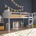 Living Essentials by Hillsdale Alexis Wood Arch Twin Loft Bed