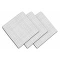 Lot de 3 serviettes de table 45x45 cm GALAXY blanc, par Soleil d'ocre - Blanc