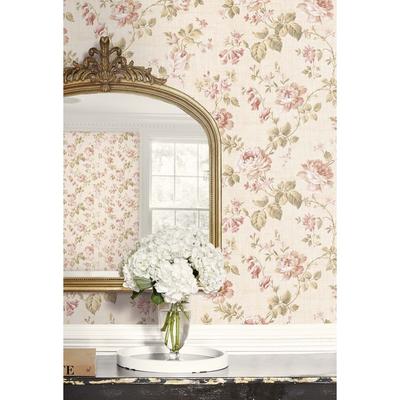 Seabrook Designs Florence Floral Vine Unpasted Wallpaper - 20.5 in. W x 33 ft. L