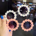 Lunettes de soleil à motif de petite fleur pour enfant protection solaire pour l'extérieur à la