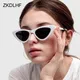 Lunettes de soleil de style œil de chat pour femmes lunettes de soleil rétro pour femmes miroir