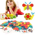 Puzzles 3D Montessori en bois pour enfants jeu de société intelligent jouets éducatifs