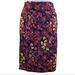 Lularoe Skirts | 5 For 25 Lularoe Cassie Floral Midi Pencil Skirt Nwt | Color: Black/Pink | Size: Xs