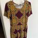 Lularoe Dresses | Amelia Floral Abstract Print Dress | Color: Purple/Yellow | Size: Xl