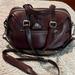 Coach Bags | Coach Cranberry Leather Satchel With Crossbody Strap And Dustbag | Color: Brown/Red | Size: 9x14x8