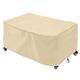 Garden Furniture Cover,Outdoor Patio Set Cover 420D Heavy Duty Protection Waterproof Windproof Patio Table Cover,Anti-UV Rectangular Garden Table Cover-Beige|| 230x90x70cm