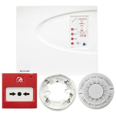 Kit mit konventioneller Comelit 4-Zonen-Brandmeldezentrale 43KIT104 Image
