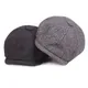 Béret à visière en laine vintage pour hommes chapeau de gavroche casquettes de célébrités bérets