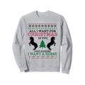 T-Shirt mit Aufschrift "All I Want For Christmas Is You, I Want A Horse" Sweatshirt