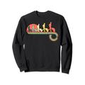 Schubkarren-bauarbeiter-retro Vintager Sweatshirt