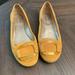 Nine West Shoes | Adorable Yellow Suede Flats From Nine West! Good Condition. | Color: Yellow | Size: 5.5