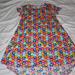 Lularoe Dresses | Lularoe Disney Carly Dress | Color: Blue/Orange | Size: S