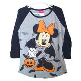 Disney Shirts & Tops | Disney Minnie Mouse Girl's Halloween Vampires Shirt. Sz M (7-8) | Color: Black/Orange | Size: 7g