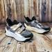 Michael Kors Shoes | Michael Kors Keeley Scuba Mesh Nubuck Trainer | Color: Black/Silver | Size: 6.5