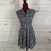 Anthropologie Dresses | 11.1 Tylho Anthropologie Plaid Swing Dress | Color: Black | Size: Xs