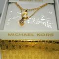 Michael Kors Jewelry | Michael Kors Gold-Toned Cubic Zirconia Heart. | Color: Gold/White | Size: Os