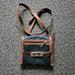 Ralph Lauren Bags | Chaps Ralph Lauren Black And Brown Pebbled Leather Crossbody Bag | Color: Black/Brown | Size: Os